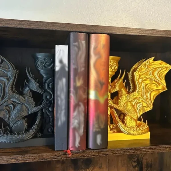 Serre-livre Dragon Imprimé en 3D